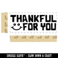 thumbnail image 2 of Thankful For You Smiley Teacher Student School Self-Inking Rubber Stamp Ink Stamper - Black Ink - Small 1-1/2 Inch, 2 of 7