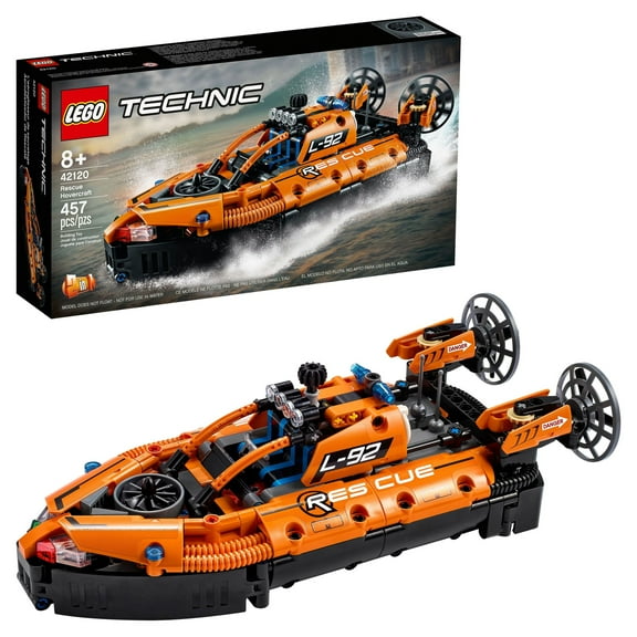 LEGO Technic Rescue Hovercraft 42120 Model Building Toy for Kids Who Love Vehicles (457 Pieces)