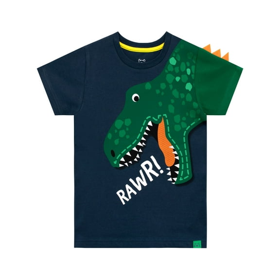 Harry Bear Boys Dinosaur T-Shirt Blue Sizes 2T-6