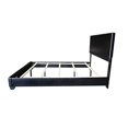 thumbnail image 5 of ACME Ireland Queen Panel Bed in Black Faux Leather, Multiple Sizes, 5 of 5
