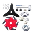 thumbnail image 1 of Kit de 18 piezas para recortadora de discos de jardinería, cabezal de desbrozadora universal, adaptadores de cuchilla de acero resistentes, material m, 1 of 9
