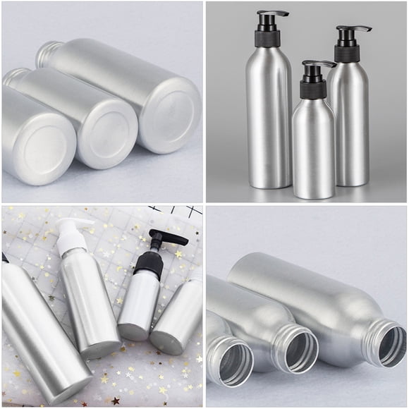 KAKOWELY 4Ud Dispensadores De Jabón Líquido Con Botella De Aluminio Para Moderno Y Practico