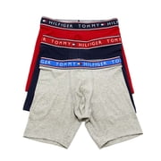 Tommy Hilfiger Mens 3-Pack Cotton Stretch Boxer Brief Evening Blu XX-Large