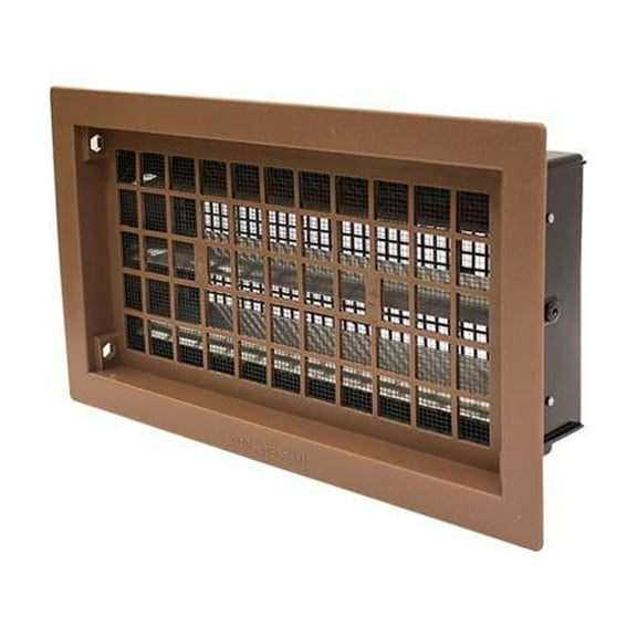 AirVent 8 In. x 16 In. Brown Automatic Foundation Ventilator RABR