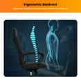 thumbnail image 4 of BestOffice Ergonomic High Back PU Leather Gaming Chair with Lumbar Support, Adjustable Height, Black, 4 of 7