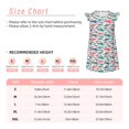 thumbnail image 3 of Vsdgher Chemises de Nuit Requin Coloré pour Filles Manches Courtes à Volants Robe de Nuit Pyjama pour Fête Pyjama-TTG, 3 of 6