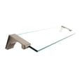 thumbnail image 2 of Alno Luna 18" Glass Shelf with Brackets - Polished Brass, 2 of 6