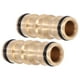 thumbnail image 3 of 2Pcs Pipe Connector Brass Male to Male Quick Connect Hose Joint Tube Fitting Set Kit 1/2in, 3 of 5
