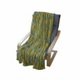 thumbnail image 4 of Yellow and Blue Soft Flannel Fleece Throw Blanket, Agriculture Theme Wheat and Cornflower Blossom Autumn Harvest, Cozy Plush for Indoor and Outdoor Use, 70" x 90", Earth Yellow and Aqua, by Ambesonne, 4 of 6