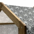 thumbnail image 5 of Turtle Pet House, Monochrome Detailed Hand Drawn Oriental Motif Mandala Inspired Shells, Outdoor & Indoor Portable Dog Kennel with Pillow and Cover, 5 Sizes, Blue Grey White, by Ambesonne, 5 of 5