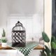 thumbnail image 5 of Candelabro Birdcage | Candelabro de metal con patrón hueco | Aleación negra | Diseño europeo de hierro | Elegante centro de mesa decorativo | Base estable robusta de 14x8cm | 1 Pieza, 5 of 7