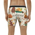 thumbnail image 4 of Cauagu Autumn In The Forest Print Men's Boxer Briefs, Funny & Cute Underwear Elastic Waistband Briefs Ideal Gift for Men,1-Pack, 4 of 7