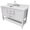 thumbnail image 4 of Ariel R055SWQOVOWHT Bayhill 54" Free Standing Single Basin Vanity Set - White, 4 of 7