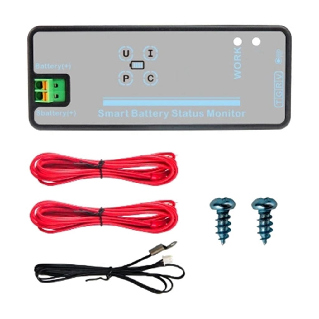 MOMOJIA Charge Discharge Multimeter Battery Monitor DC8-100V Multimeter Coulometer Voltage Current Energy Tester 150A/300A/500A