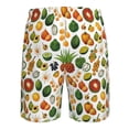 thumbnail image 6 of Kdxio Lemon Fruits Vegetables Pattern Mens Casual Shorts - Drawstring Summer Beach Sports Shorts for Men, 6 of 9