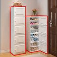 thumbnail image 2 of Zapatero plegable para el hogar, muebles simples para sala de estar, organizadores de almacenamiento de zapatos para su habitación, estantes para pasillo, 2 of 4