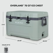 Igloo 72 QT Overland Ice Chest Cooler, Green