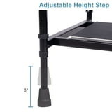 ELENKER Adjustable Height Bed Step Stool, Bed Assist Bar with Storage ...