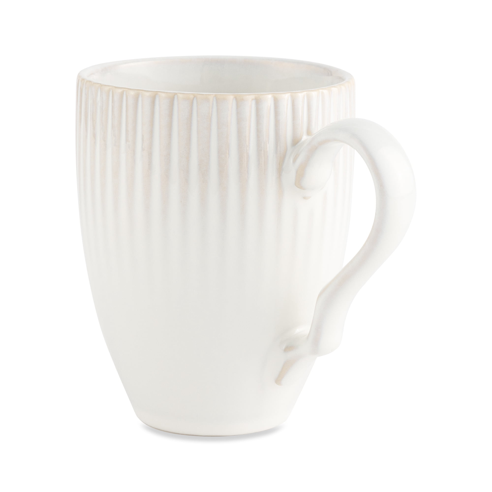(2 pack) Better Homes & Gardens 13 fl oz Sawyer Cream Ceramic Mug