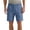 Blue-02, variant on Mens Cotton Linen Shorts Elastic Waist Drawstring Casual Shorts with Pockets Summer Clothes