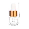 thumbnail image 4 of 100 botellas de aceite esencial rellenables de 1 ml con gotero, de vidrio, 4 of 5