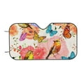 thumbnail image 7 of Fotbe Flowers And Birds Watercolor Car Windshield Sunshade | Sun Visor Protector Front Window Shade, Keeps Out UV Rays, Keeps Your Vehicle Cool-Medium, 7 of 7