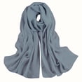thumbnail image 3 of Silk Gradient Scarf for Women, Long Chiffon Neck Scarf, Lightweight Head Wrap Shawl for Hair, Elegant Fashion Accessory for Travel, Party, Office, 2026 Fall Winter Outfits Yellow, 3 of 7