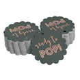 thumbnail image 1 of Inkdotpot Pack Of 50 Ready To Pop Baby Shower Favor Paper Tags Craft Real Rose Gold Foil Hang Tags, 1 of 7
