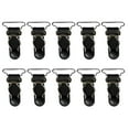 thumbnail image 2 of 10Pcs Handmade Adjustable Women Garter Straps Thigh High Stockings Belt Clips - Black, 26mm, 2 of 5