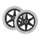 thumbnail image 2 of 2x Ruedas de repuesto para silla de ruedas, piezas de reparación, rodamientos sólidos silenciosos de 8 mm Gris 6 pulgadas, 2 of 9