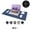 Blue, variant on Gray Desk Pad Mat,Large Mouse pad,PU Leather Waterproof Non Slip Desktop Mat ONLVAN