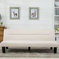 thumbnail image 4 of Belleze Convertible Futon Bed Sofa Couch Lounger Microfiber - Vanilla, 4 of 6