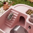 Acrylic Hamster Cage with Clear Portable Enclosure for Syrian Hamsters ...