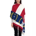 thumbnail image 2 of Flag Of North Carolina Women's Pashmina Shawl Wraps Fringe Scarf Long Large Scarf, 2 of 7