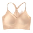 thumbnail image 5 of Women's Lace Racerback Wireless Bra V-Neck Seamless Support Bralette with Adjustable Straps Comfortable Everyday Bra, 5 of 5