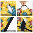 thumbnail image 6 of Robot and Gears Yellow Pattern Teens Toddler Nap Mat with Pillow, Sleeping Mat Bag for Preschool Daycare 60"x20", 6 of 6