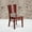 Mahogany Wood Seat/Mahogany Wood Frame, variant on BizChair 2 Pk. Solid Back Mahogany Wood Restaurant Chair
