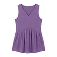 thumbnail image 5 of BUIGTTKLOP Tank Tops for Women Summer Babydoll Tops V Neck Sleeveless Shirts Dressy Casual Blouses Beach Vacation Clothes, 5 of 5