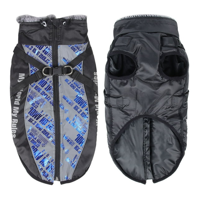 Cold Weather Dog Coat for Medium and Large Breeds Warmth and Comfort Durable Outdoor Winter Jacket with High Visibility Reflective Design