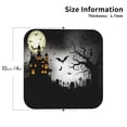 thumbnail image 3 of Disketp Happy Halloween 9 Funny Coasters,6 Pcs Leather Coasters With Holder, Perfect Housewarming Hostess Gifts,Protect Furniture From Water Marks Scratch And Damage, 3 of 9