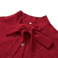 thumbnail image 4 of Top De Manga Larga Abullonada, Blusa Informal Cómoda Para Mujer Color Puro De Un Solo Pecho A La Moda Para Dama Para La Oficina Para La Escuela ANGGREK  Otros, 4 of 5