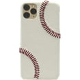 thumbnail image 2 of Coque Téléphone Baseball pour iPhone 12 Mini - en Cuir de Baseball Professionnel et Surpiqûres Rouges, Mince, 2 of 3