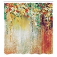 thumbnail image 3 of Ambesonne Flower Shower Curtain, Abstract Blossoms Florets, 69"Wx70"L, Burnt Sienna, 3 of 3