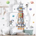 thumbnail image 2 of Tabla de crecimiento de altura de astronauta pegatinas de pared para niños Peel and Stick calcomanías de pared extraíbles para decoración para sala de estar para habitación de niños JAMW Sencillez, 2 of 5