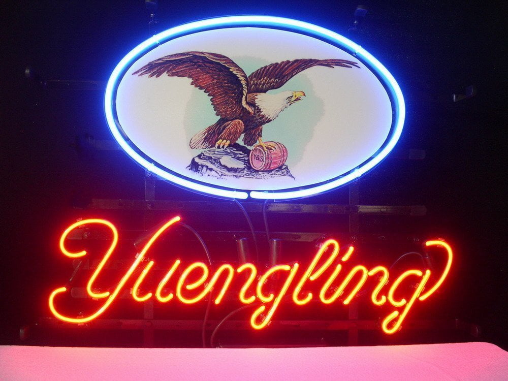 Yuengling Eagle Palm Trees Neon Sign Lamp Light Beer Bar With Dimmer 