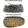 thumbnail image 3 of Ooohgeez Kids Fuzzy Animal Slippers, Hedge Hugs, Cute Funny Cozy Non-Slip House Shoes for Boys & Girls, 3 of 7