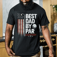 thumbnail image 2 of God Merch Best Dad By Par Golf T-Shirt, Funny Golf Dad Shirt, Patriotic USA Golf Tee for Fathers Day, Gift for Dad Grandpa Golfer, 2 of 6