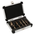 thumbnail image 4 of 3 PC HSS Titanium Step Drill Bit Set Cobalt Multiple Hole Step Drill Bit Set + Aluminum Case or Sheet Metal   Multiple Hole Stepped Up Bits for DIY Lovers, 4 of 11