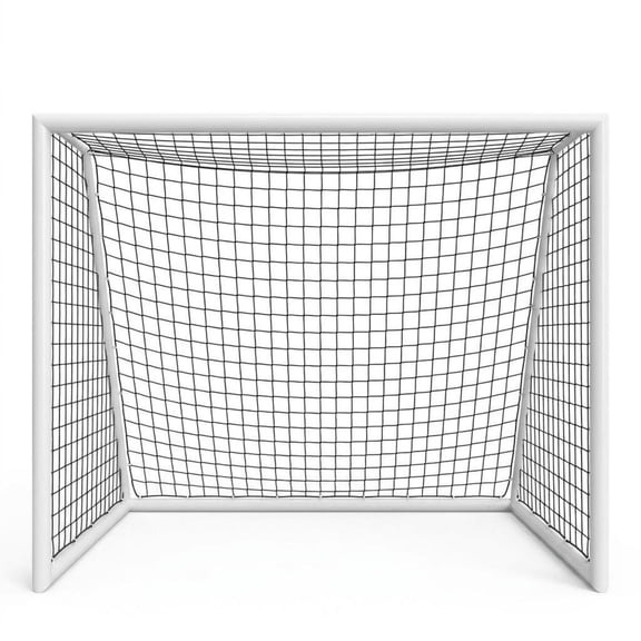 Soccer Goal for Backyard 8 x 6 FT, Galvanized Steel Soccer Goal with Bullseye Practice Net, HDPE Soccer Net, U-Shaped Ground Stakes and Cones for Kids, Youth and Adults