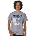 thumbnail image 4 of Sleepy Smurf Monday Got Me Like Funny Men's Graphic T Shirt Tees Brisco Brands S, 4 of 4